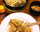 プルコギ肉と好きな具で*すき焼きうどん風作り方3写真