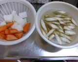 豚かたまりと根菜の煮物作り方1写真