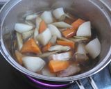 豚かたまりと根菜の煮物作り方4写真