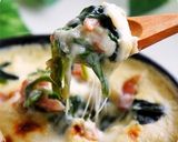 熱々♪ほうれん草とベーコンのオーブン焼き作り方10写真