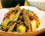 豚バラと ごぼうこんにゃくの 炒め煮作り方6写真