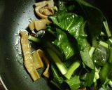 ✿中華街の賄い？❀メンマ小松菜✿パスタ作り方3写真