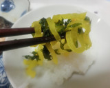 刻み、たくあんと大葉のゴマ油和え作り方4写真