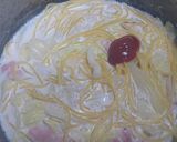 鍋ひとつでカルボナーラ風クリームパスタ作り方4写真