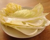きび酢ドレ使用！豚ばら白菜レンジ蒸し作り方1写真