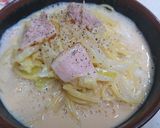 鍋ひとつでカルボナーラ風クリームパスタ作り方7写真