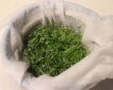 大葉と鶏肉の柚子ごしょうパスタ作り方3写真