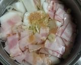 カブとベーコンの味噌汁*作り方2写真