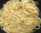 超簡単！豆苗ともやしの焼きそば作り方4写真