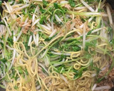 超簡単！豆苗ともやしの焼きそば作り方8写真