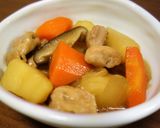 鶏肉であっさり!鶏肉じゃが作り方4写真