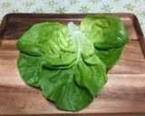 炭酸水で♪ふんわりオムレツ★サラダ菜作り方2写真