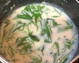 優しいお味!桜エビと水菜の豆乳うどん作り方4写真