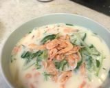 優しいお味!桜エビと水菜の豆乳うどん作り方6写真