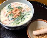 優しいお味!桜エビと水菜の豆乳うどん作り方7写真