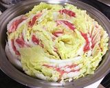 白菜と豚肉のチーズミルフィーユ鍋作り方2写真