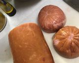 お歳暮のロースハム☆厚切りハムステーキ作り方1写真