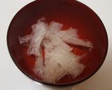健康思考味噌汁009　舞茸&寒天作り方8写真