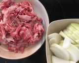 めちゃうま牛丼♪作り方1写真
