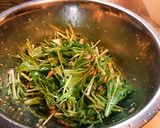 水菜とツナのごま油香るサラダ作り方4写真