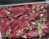 キウイマジックで柔らか☆焼肉作り方3写真