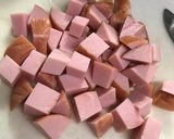 お歳暮ロースハム☆カレー風味ポテトサラダ作り方3写真