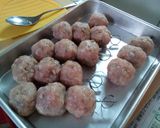太いごぼう ①生卵タレのつくね作り方5写真