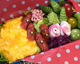 簡単 キャラ弁 おかず 着ぐるみ星人①作り方16写真