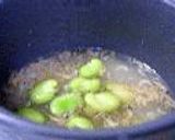 蚕豆の炊き込みご飯作り方3写真