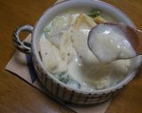 混ぜるだけソース＊山芋もち豆乳グラタン作り方4写真