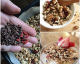材料３つ♪米粉グラノーラ♡混ぜて焼くだけ作り方4写真