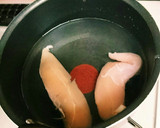 絹さやとささみのごまマヨしょうゆ和え作り方2写真