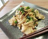 【糖質制限】ドライトマト鶏肉きのこパスタ作り方7写真