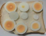 炒め茄子×茹で卵の塩昆布和トースト作り方4写真