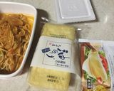 納豆とナポリタンの油揚げピザ作り方1写真
