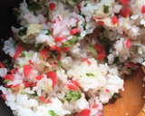ちょろぎと白菜漬けの混ぜご飯おにぎり作り方3写真
