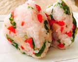 ちょろぎと白菜漬けの混ぜご飯おにぎり作り方4写真