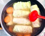 ロールキャベツ＆ハンバーグ＆スープ♪作り方16写真
