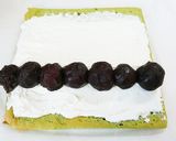 春の彩り♡小倉抹茶いちごロールケーキ作り方24写真