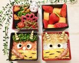 節分に☆鬼の簡単オムライス キャラ弁作り方7写真