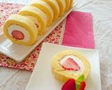 春の彩り♡小倉抹茶いちごロールケーキ作り方27写真