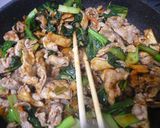 豚肉と小松菜のキムチ炒め作り方4写真