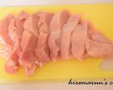 ごま香る♡鶏むね肉の味噌バター焼き作り方1写真