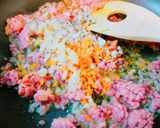 簡単♡炒めミンチのレタス包み作り方4写真