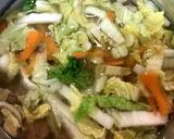 肉団子と白菜の味噌汁作り方4写真