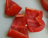 パプリカと椎茸のネギソース揚げ浸し作り方1写真