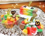 バレンタインに♥レインボーパウンドケーキ作り方10写真