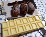 不思議な食感！干し柿ホワイトチョコ♪作り方1写真