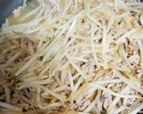 ガチdeもやし挽き肉のアジアンどんぶり作り方5写真
