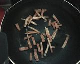 超簡単☆うどんでクリーミーカルボナーラ♡作り方2写真